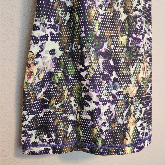 Lululemon Power Y Tank Amala Iris Floral Dot Print Size 6 - Picture 4 of 11